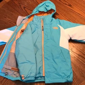 The North Face girls 3-in-1 Ski jacket 7/8